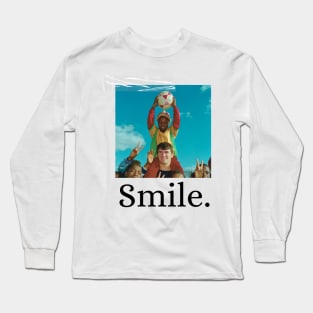 Smile Roy Keane 90s Aesthetic South Africa Long Sleeve T-Shirt